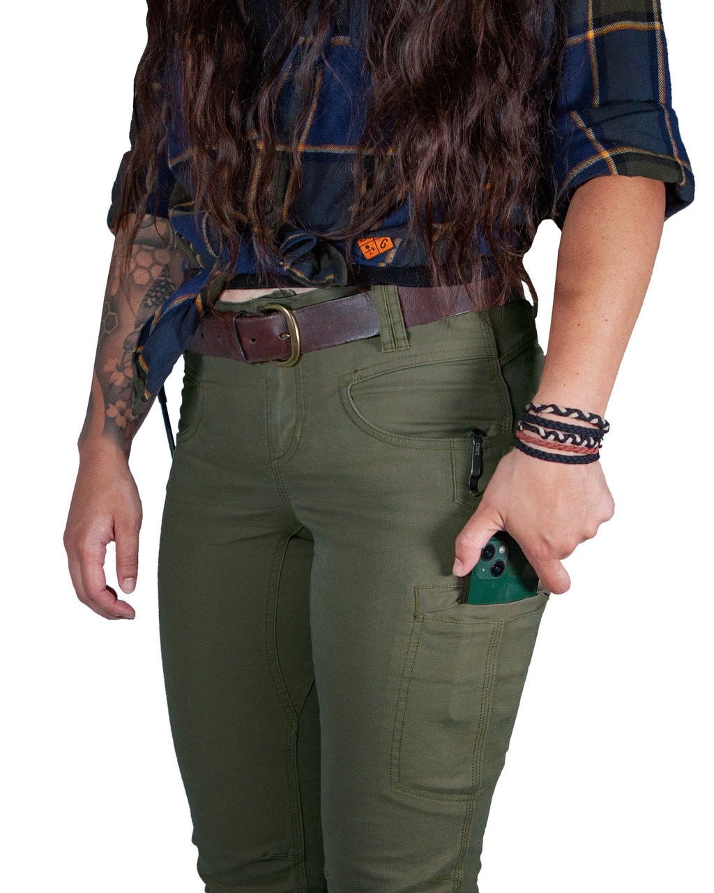 Pantalón Kestral de mujer - Verde oliva oscuro