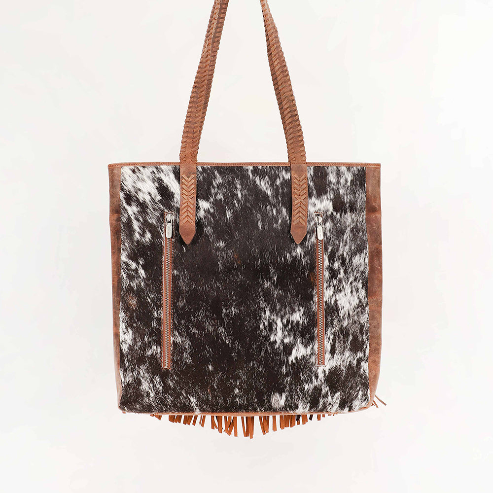 Loyal West Hide And Fringe große Kuhfell-Handtasche