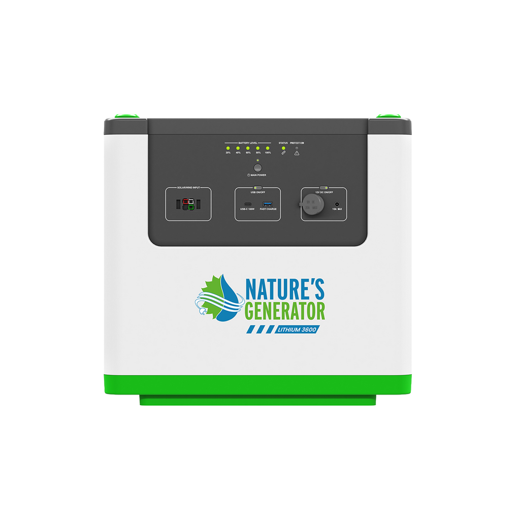 Generador de energía de litio Nature's Generator 3600