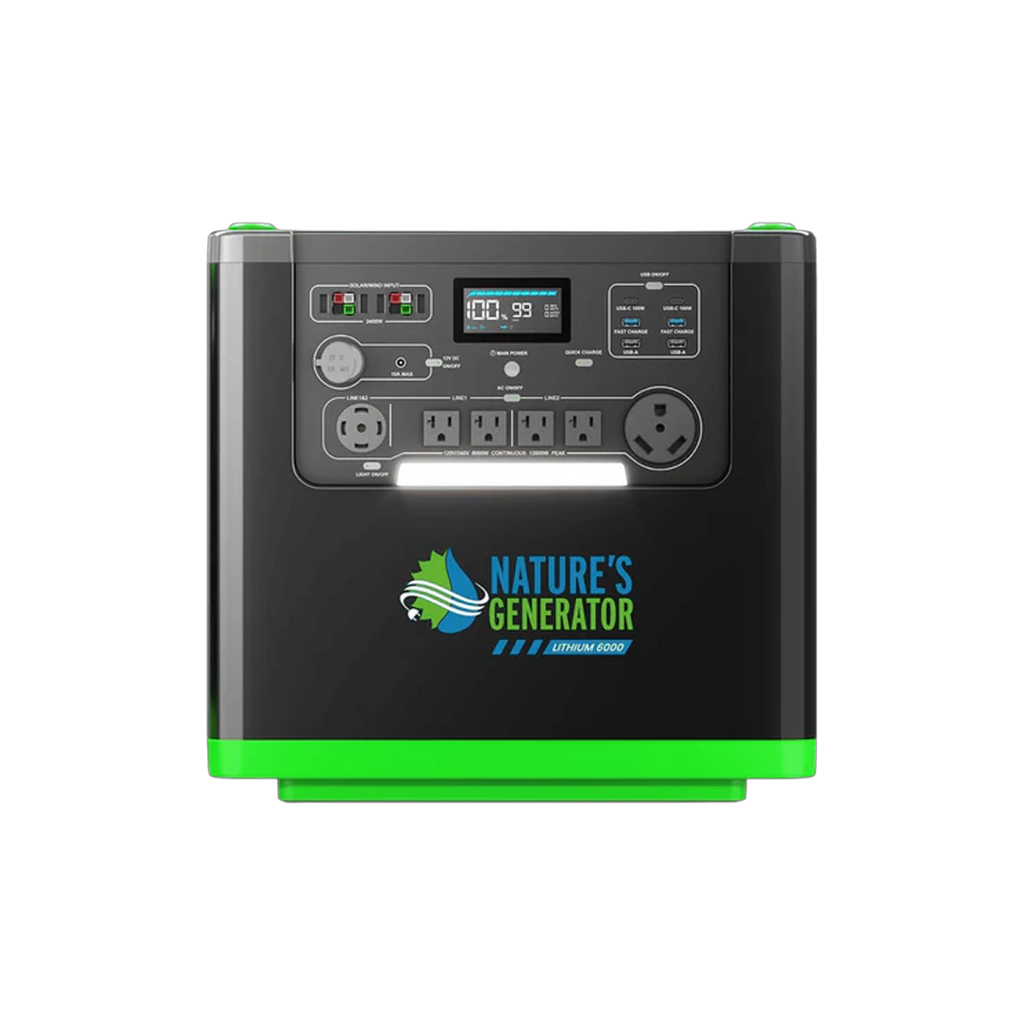 Estación de energía Nature's Generator Lithium 6000