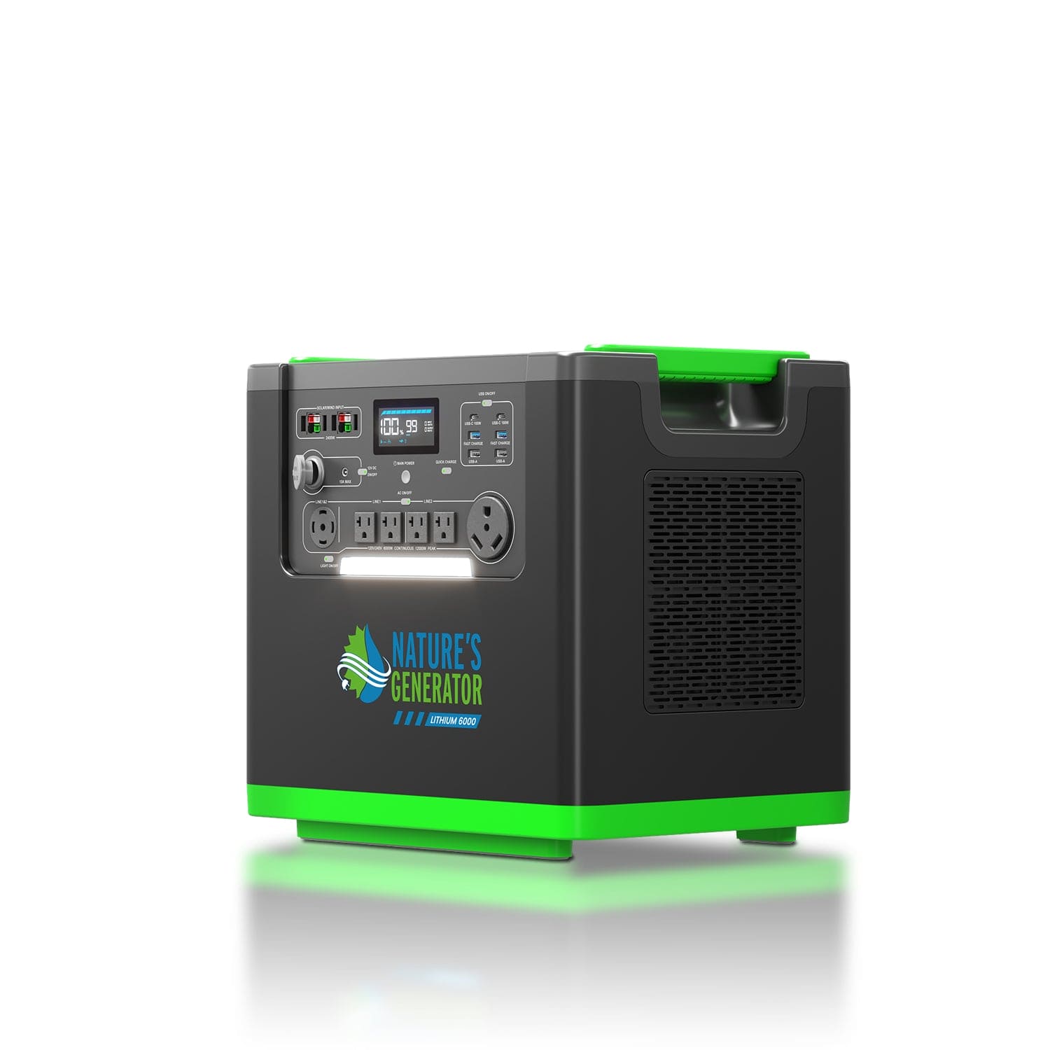 Nature's Generator Lithium 6000 y el interruptor de transferencia