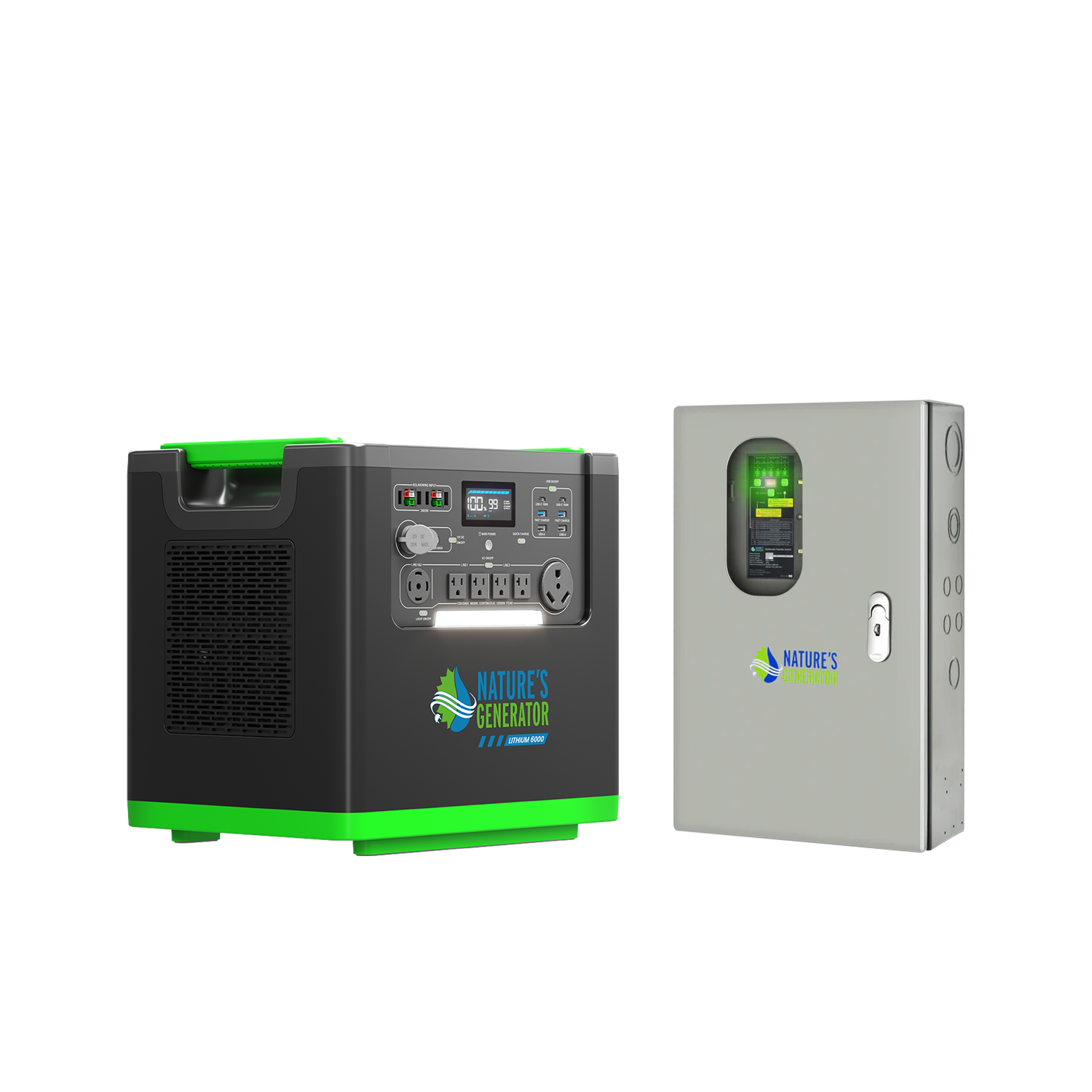 Nature's Generator Lithium 6000 y el interruptor de transferencia
