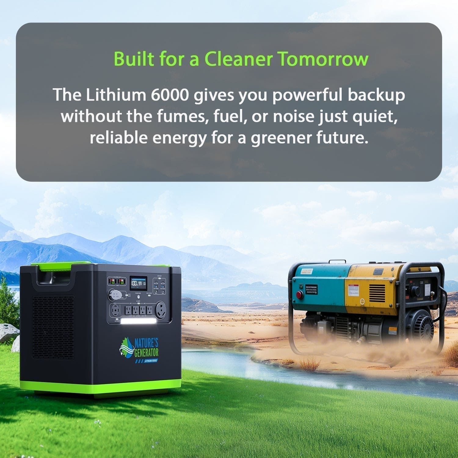 Estación de energía Nature's Generator Lithium 6000