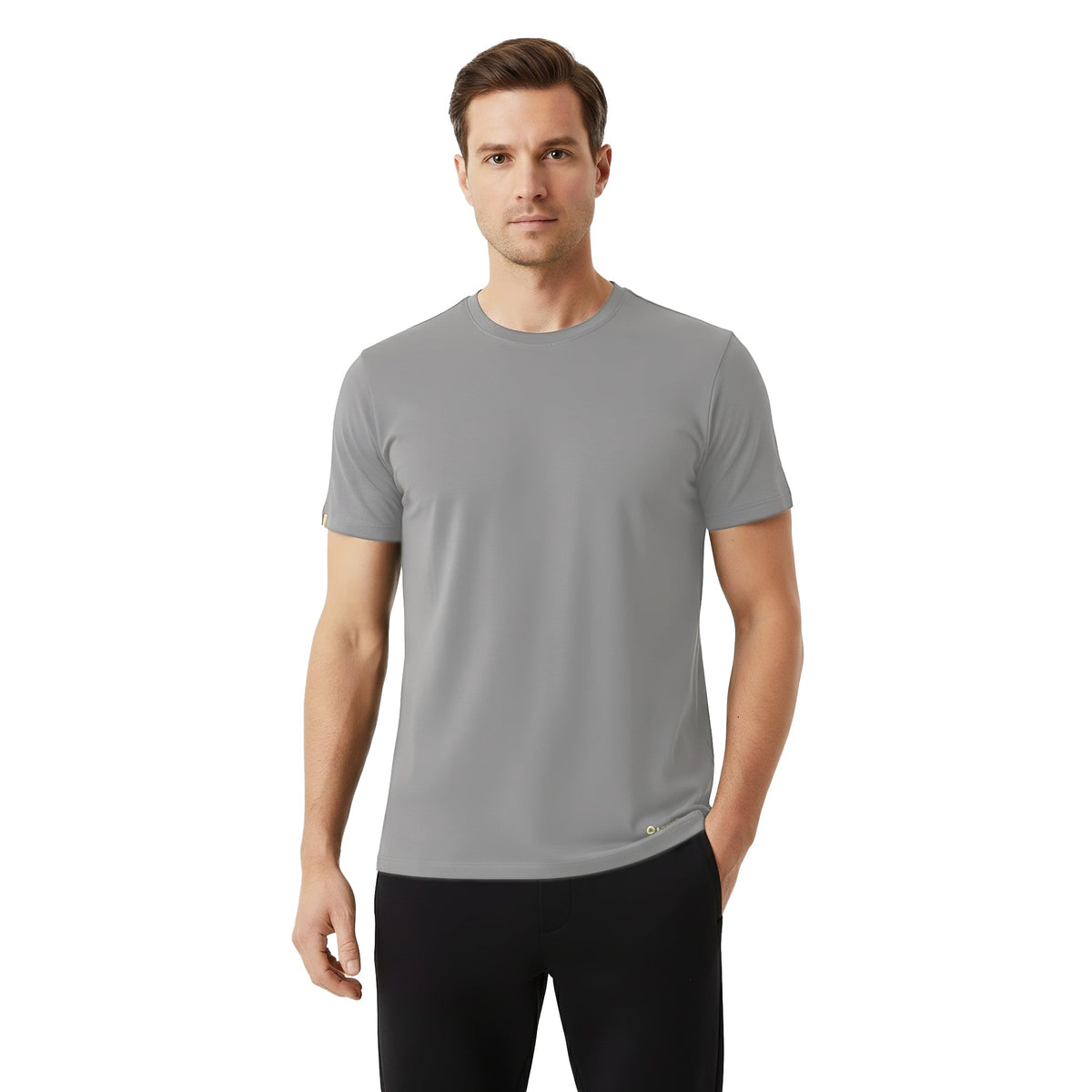 Elijah Grey Short Sleeve Crew