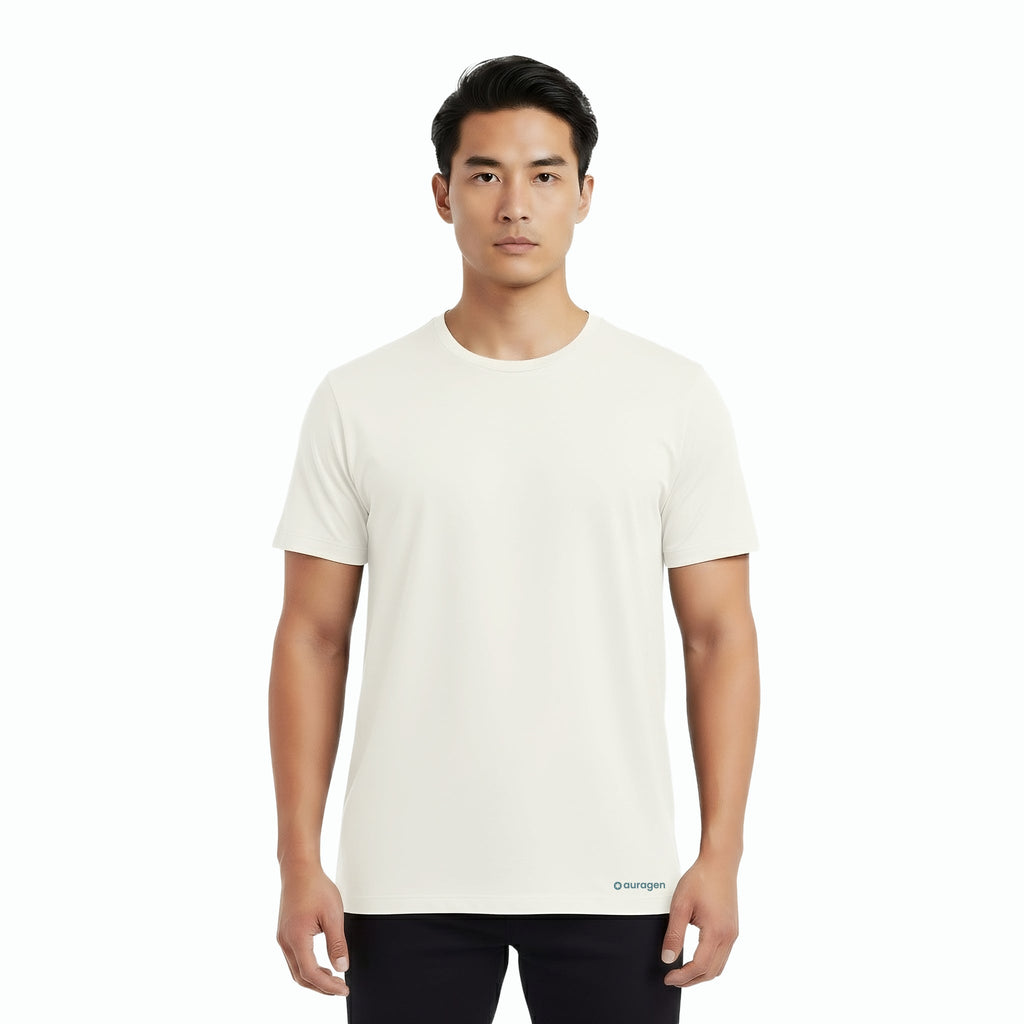 Elijah White Short Sleeve Crew