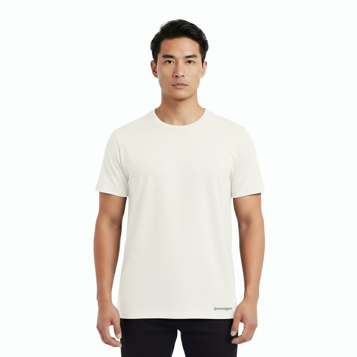 Elijah White Short Sleeve Crew