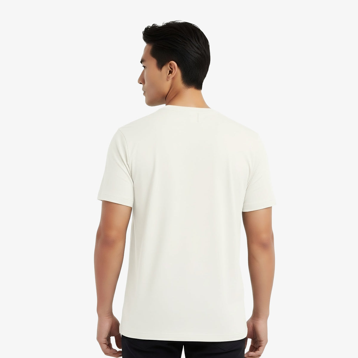 Elijah White Short Sleeve Crew