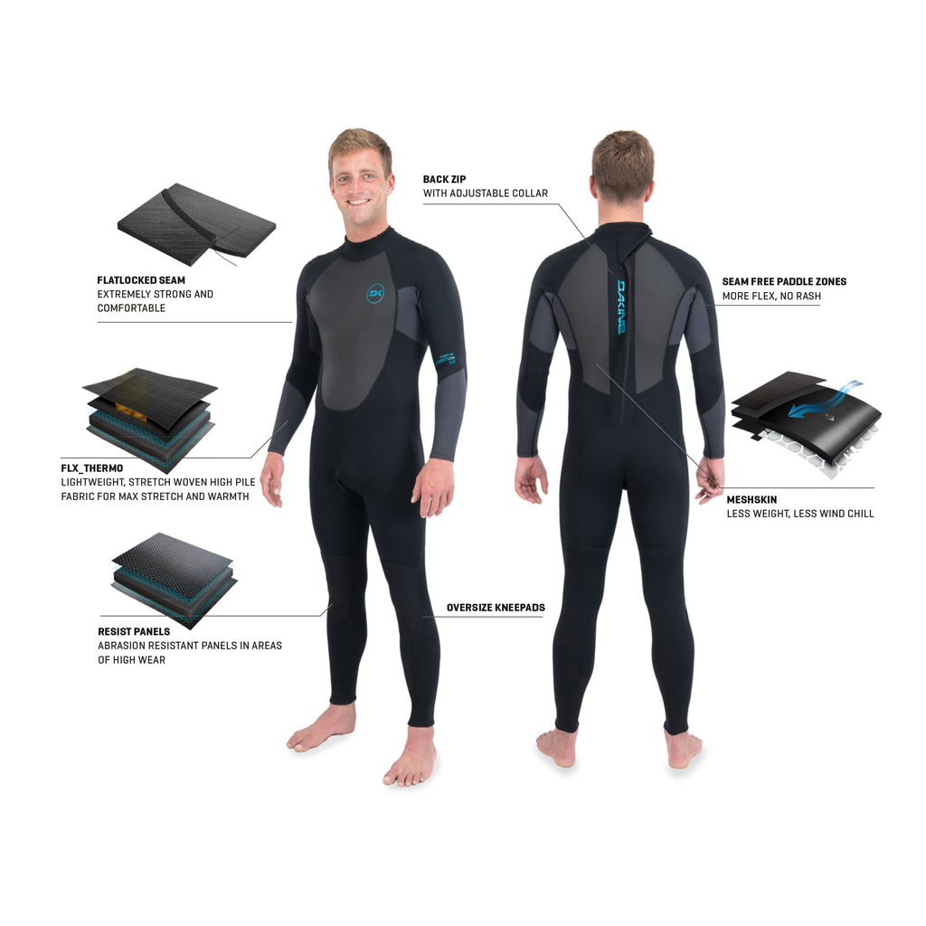 Dakine de hombre Quantum Back Zip 3/2mm F/L