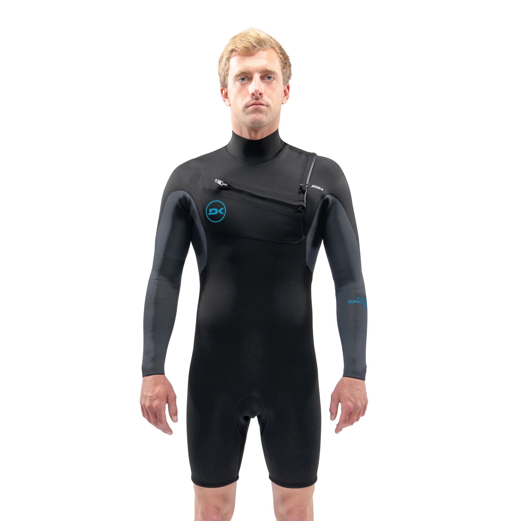 Dakine Quantum de manga larga para hombre, con cremallera en el pecho, corto 2/2