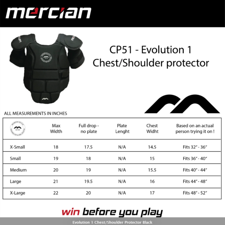 Protector de Pecho/Hombro Evolution 1 Negro