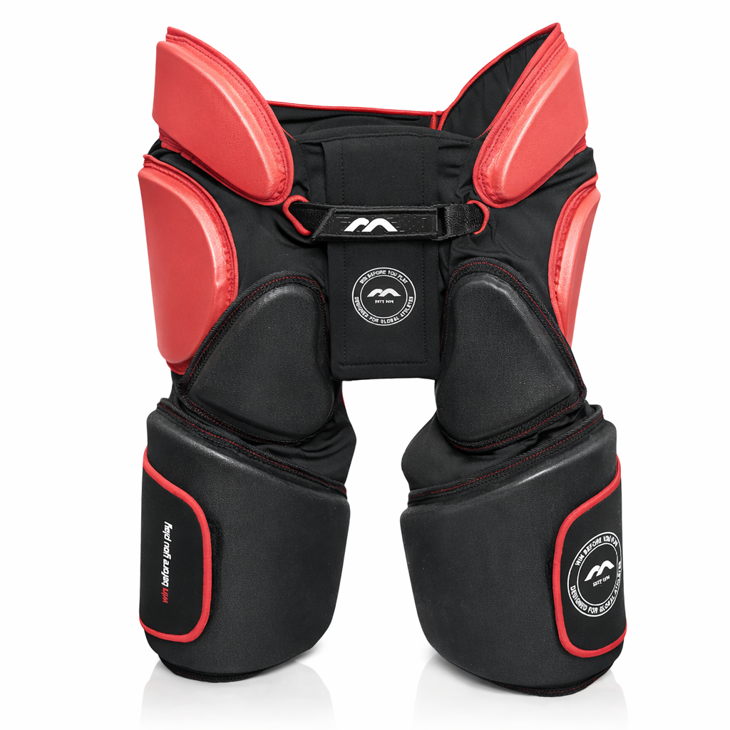 Faja Mercian Evolution 1 negra/roja con sobrepantalón