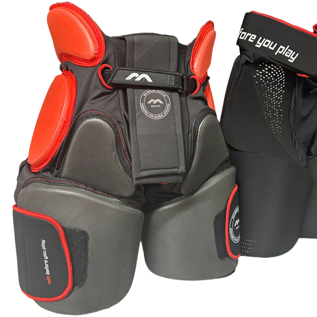 Faja Mercian Evolution 1 negra/roja con sobrepantalón
