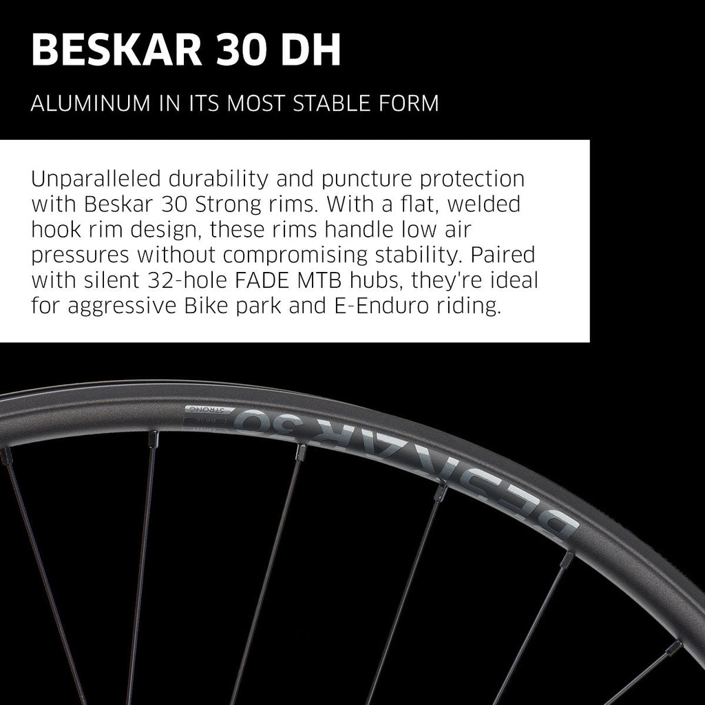 NEWMEN Wheelset - Beskar 30 Downhill (Front Wheel - 29" 32h FADE SP 6B 15-20x110 / Rear Wheel 29" 32h FADE SP 6B 12x148 XD)