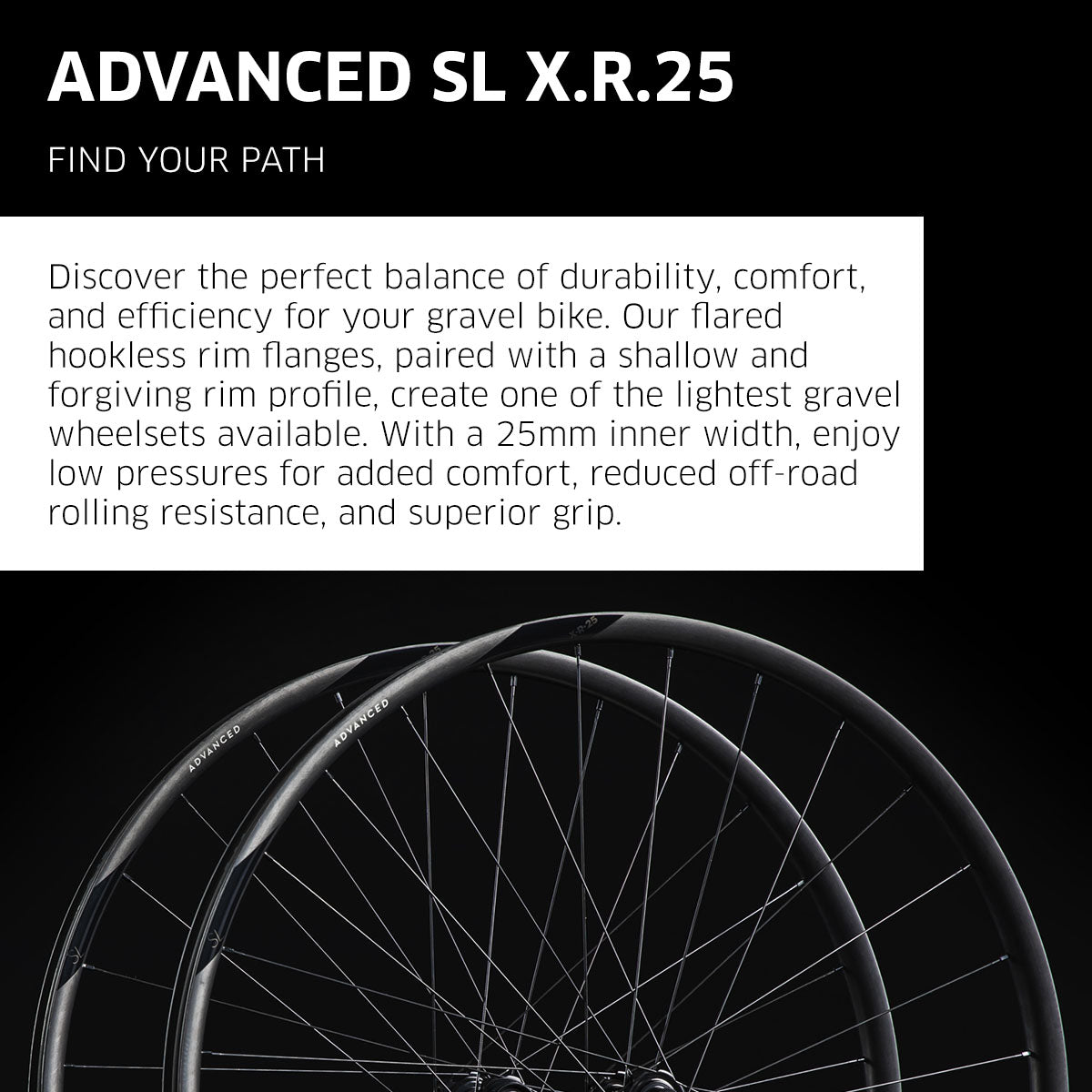 NEWMEN - Wheel (Front) - Advanced SL X.R.25 | Gravel - [D]