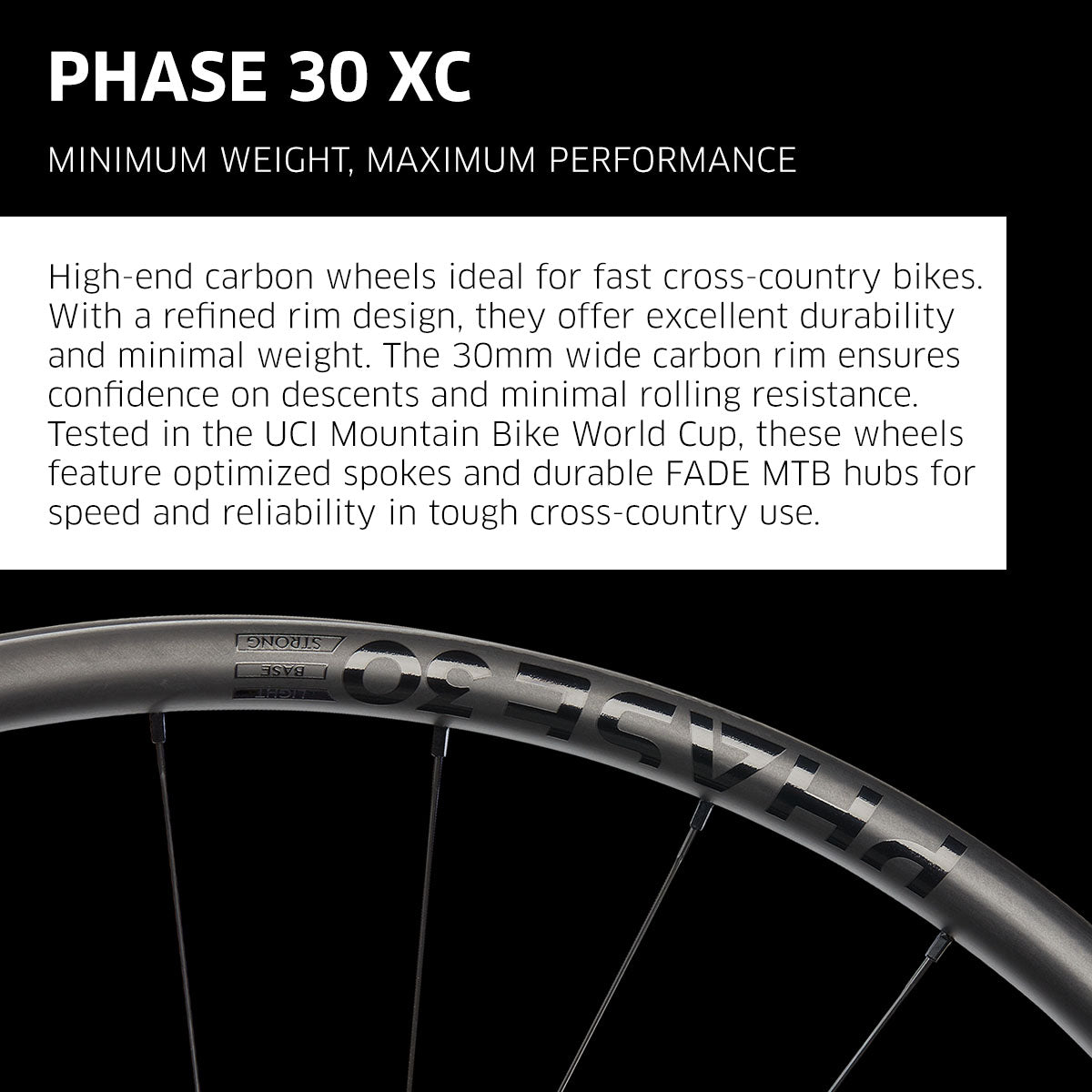 NEWMEN - Wheel (Rear) - Phase 30 Light | Cross Country - [D]