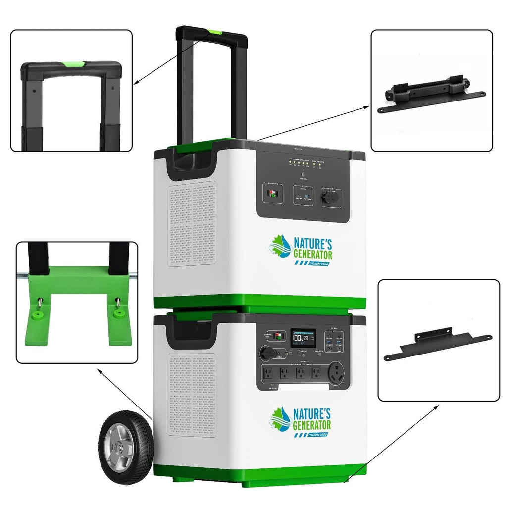 Carro de trabajo pesado Nature's Generator Lithium 3600 / 6000