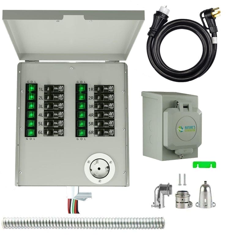 Nature's Generator Lithium 6000 y el interruptor de transferencia