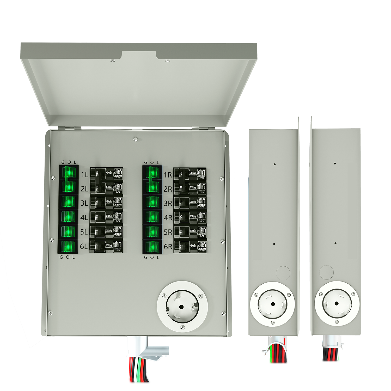 Generador solar Powerhouse V2 e interruptor de transferencia