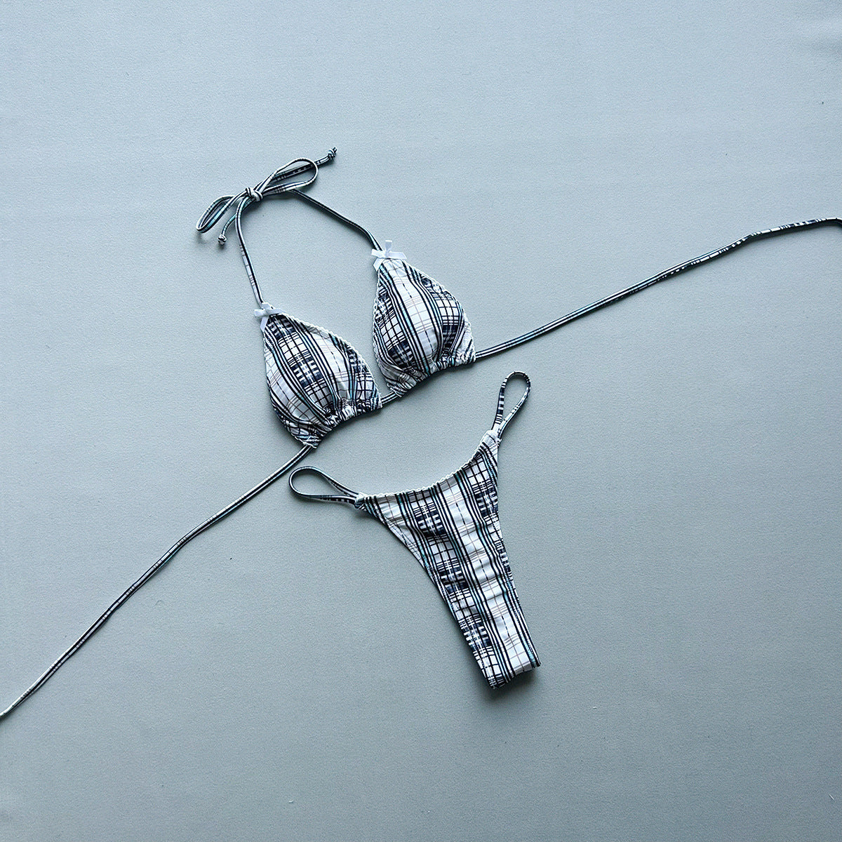Bikini sexy estampado de dos piezas para mujer