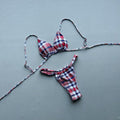 Bikini sexy estampado de dos piezas para mujer