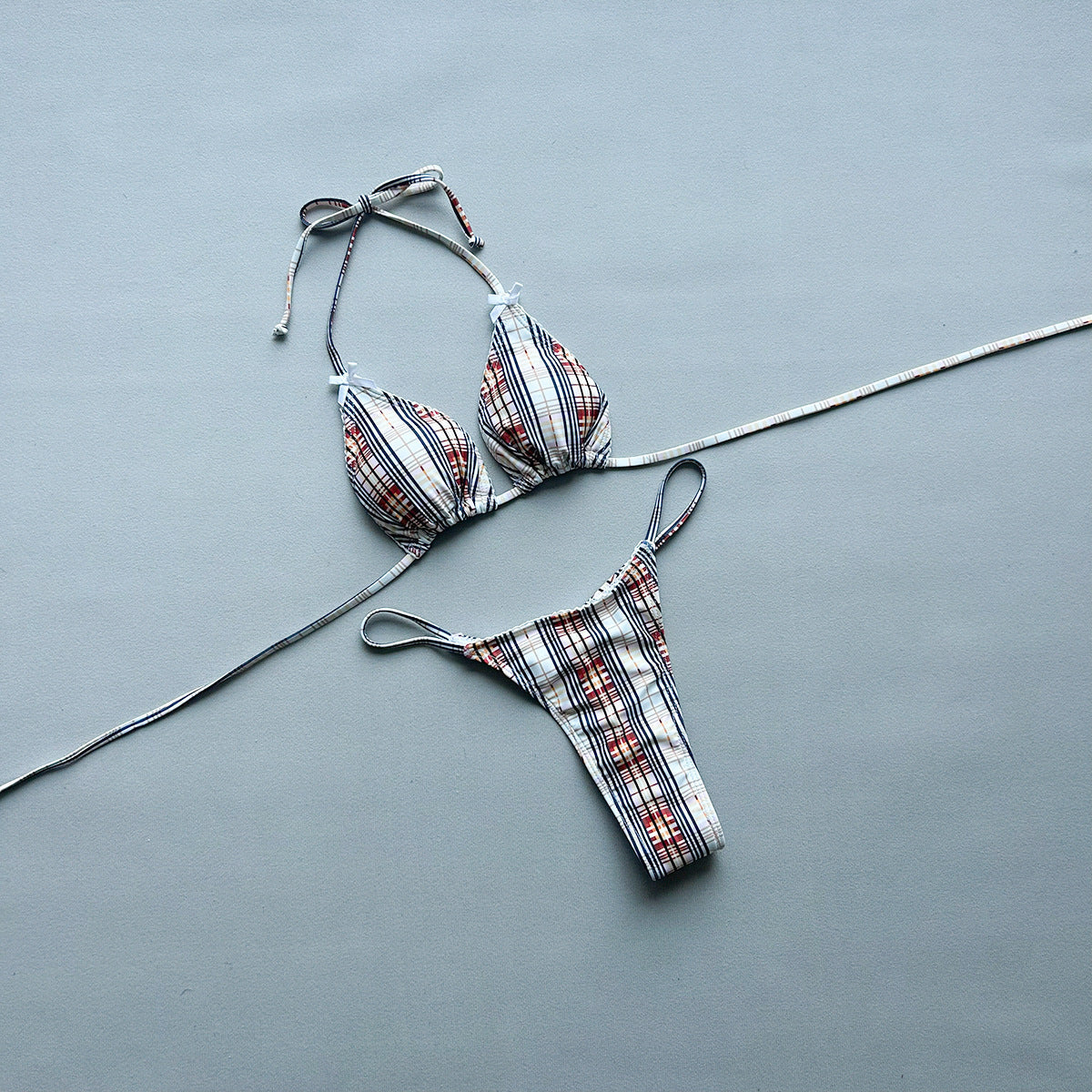 Bikini sexy estampado de dos piezas para mujer