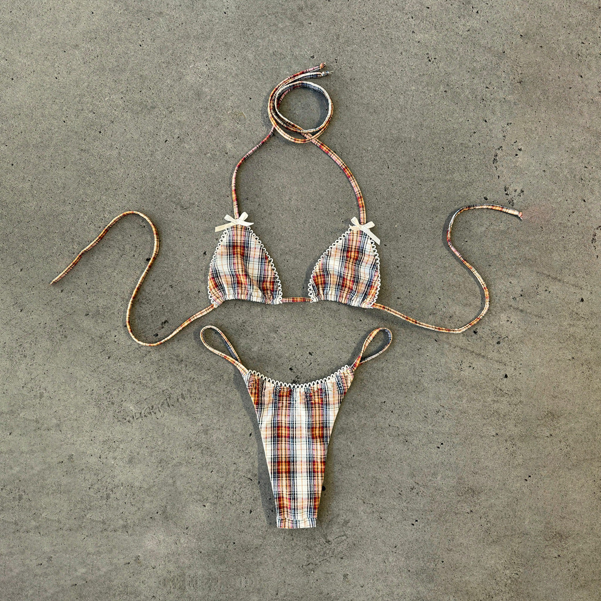 Bikini sexy estampado de dos piezas para mujer