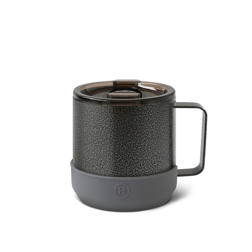 Taza de camping negra - Gris metálico 10 OZ