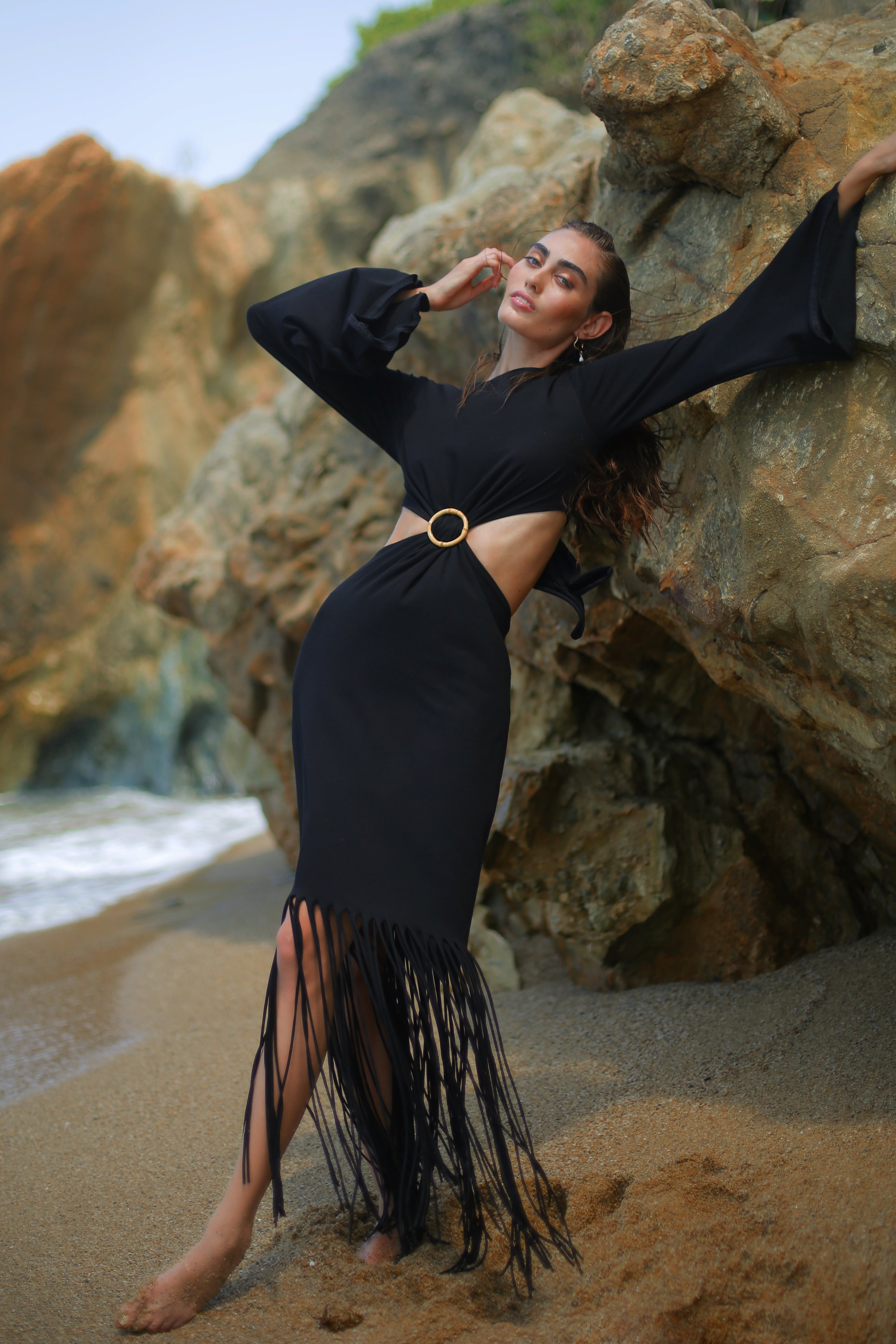 OLIMPIA DRESS IN BLACK