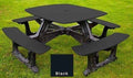 Mesa de comedor de bistró para exteriores – 8 plazas Fabricada con plástico reciclado