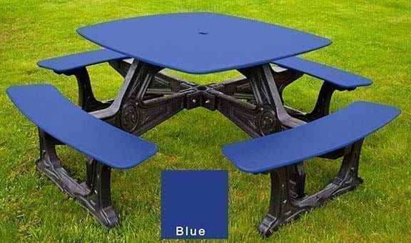 Mesa de comedor de bistró para exteriores – 8 plazas Fabricada con plástico reciclado