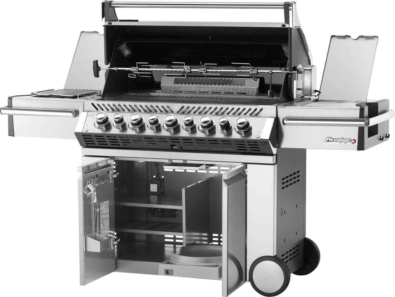 Parrilla de gas Patio Elegance Prestige PRO 665 RSIB con quemadores laterales y traseros infrarrojos