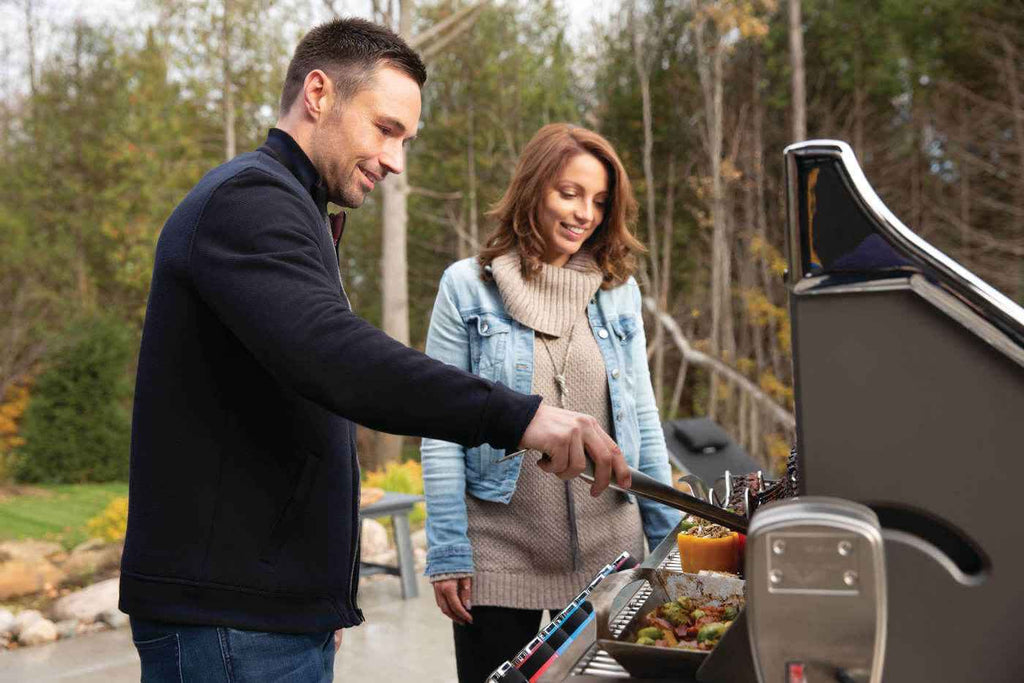 Parrilla de gas Patio Elegance Prestige PRO 665 RSIB con quemadores laterales y traseros infrarrojos