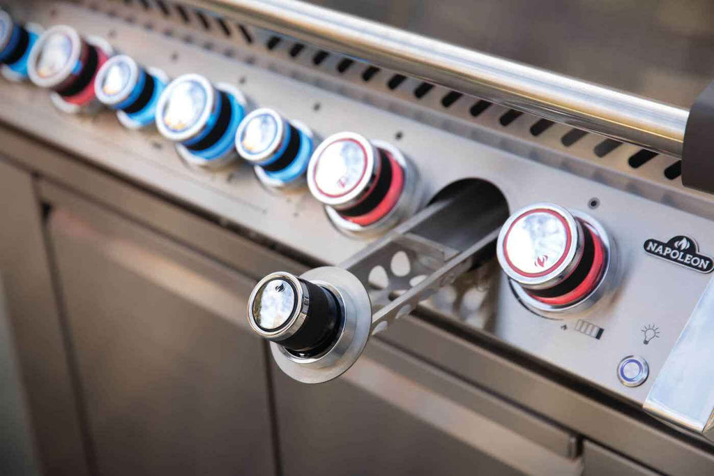 Parrilla de gas Patio Elegance Prestige PRO 665 RSIB con quemadores laterales y traseros infrarrojos