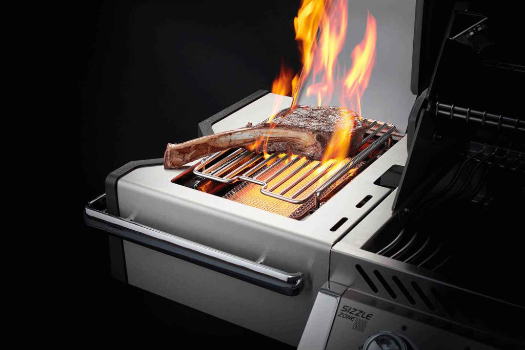 Parrilla de gas Patio Elegance Prestige PRO 665 RSIB con quemadores laterales y traseros infrarrojos