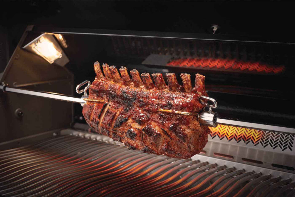 Parrilla de gas Patio Elegance Prestige PRO 665 RSIB con quemadores laterales y traseros infrarrojos