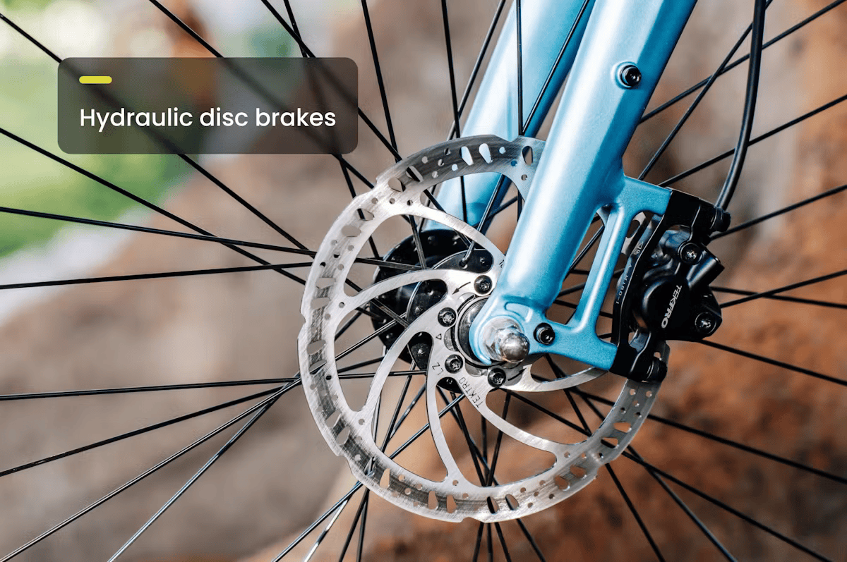 Bicicleta eléctrica Aventon PACE 500.3 con cuadro alto