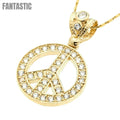 Colgante Paz | Oro de 14K con circonitas