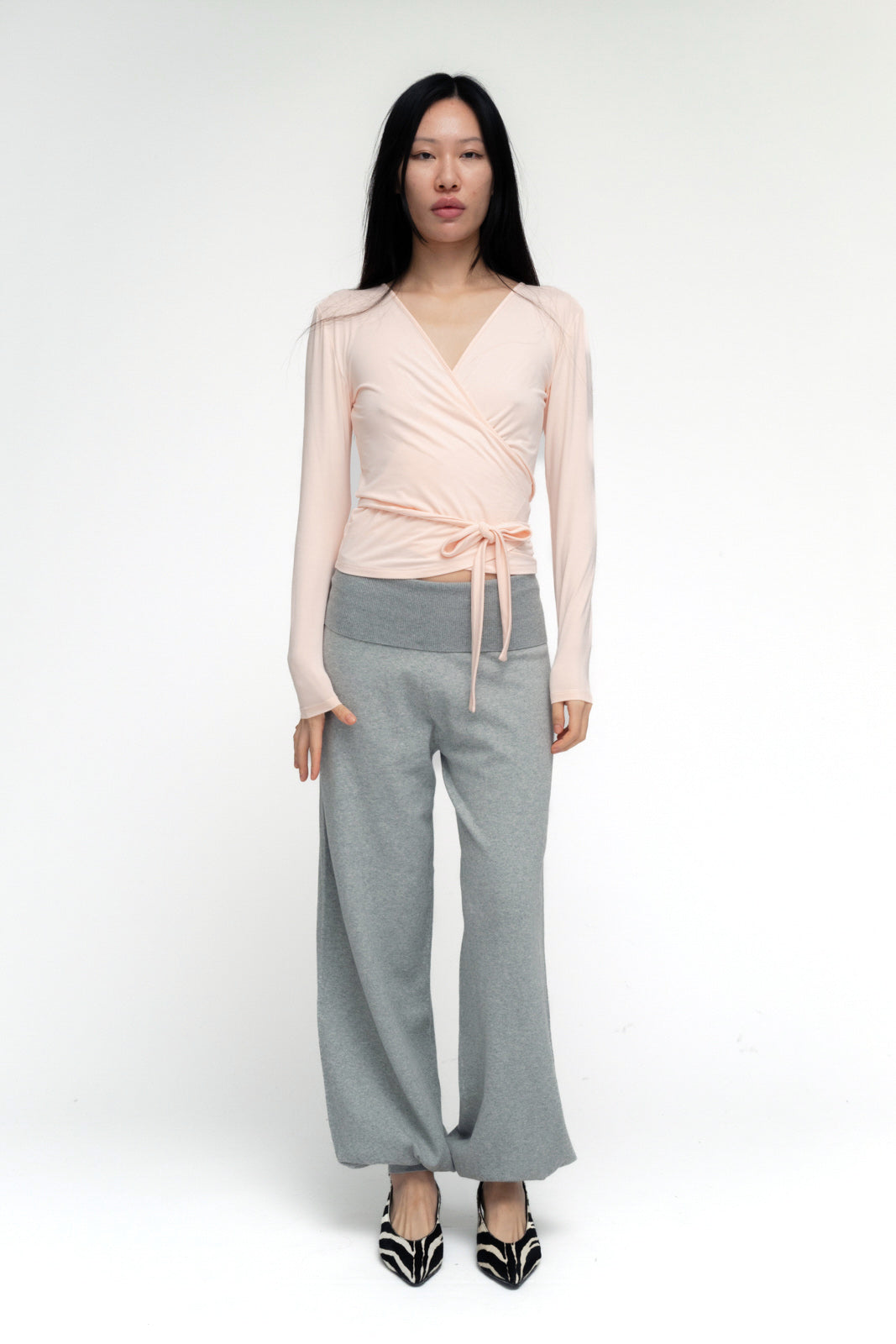TOP CRUZADO ESTILO BAILARINA EN ROSA EMPOVO