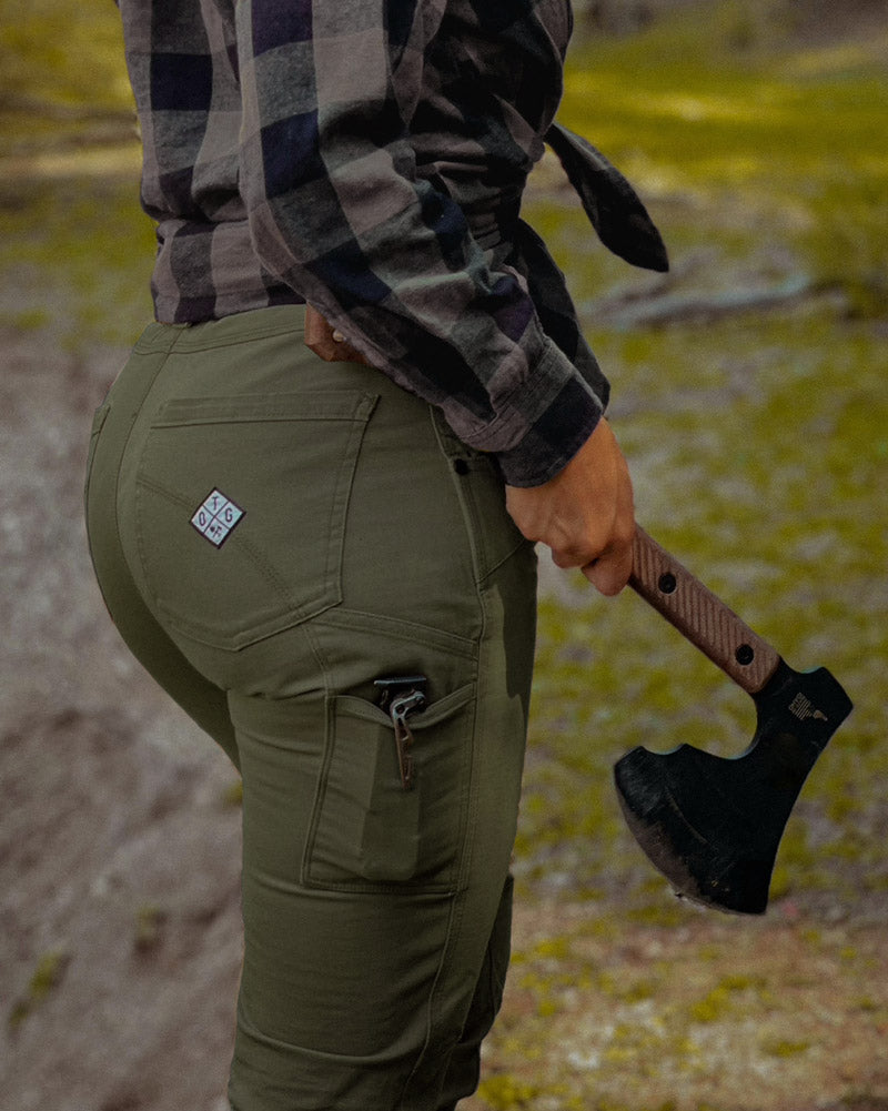 Pantalón Kestral de mujer - Verde oliva oscuro