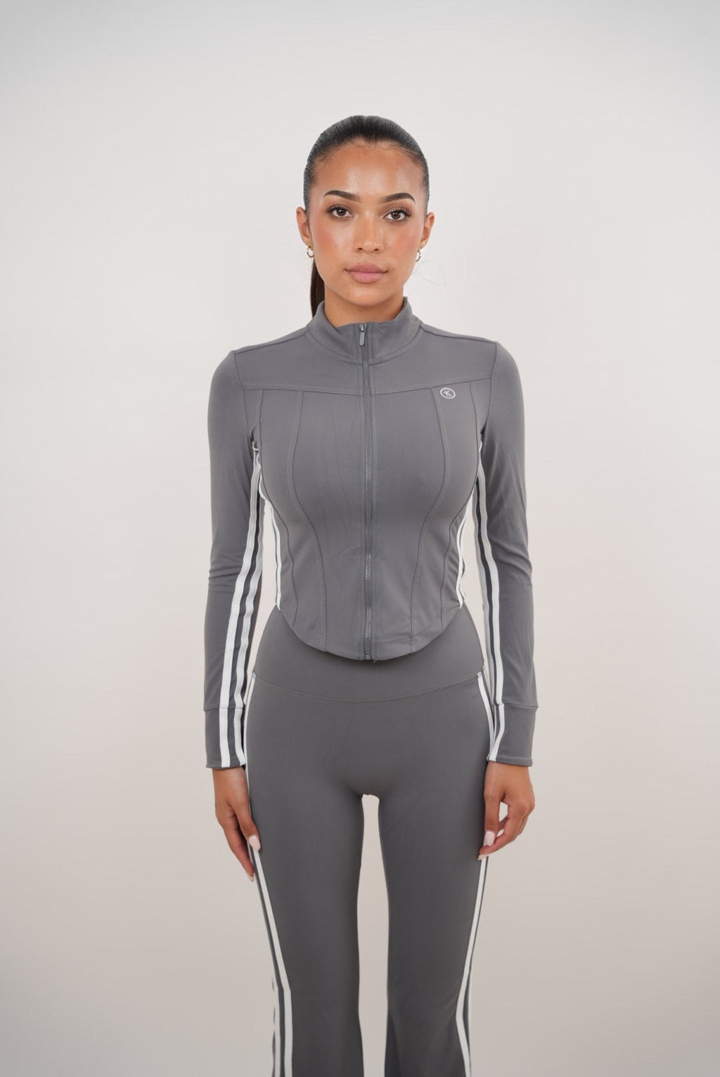 Soy Chaqueta Gris Motivada