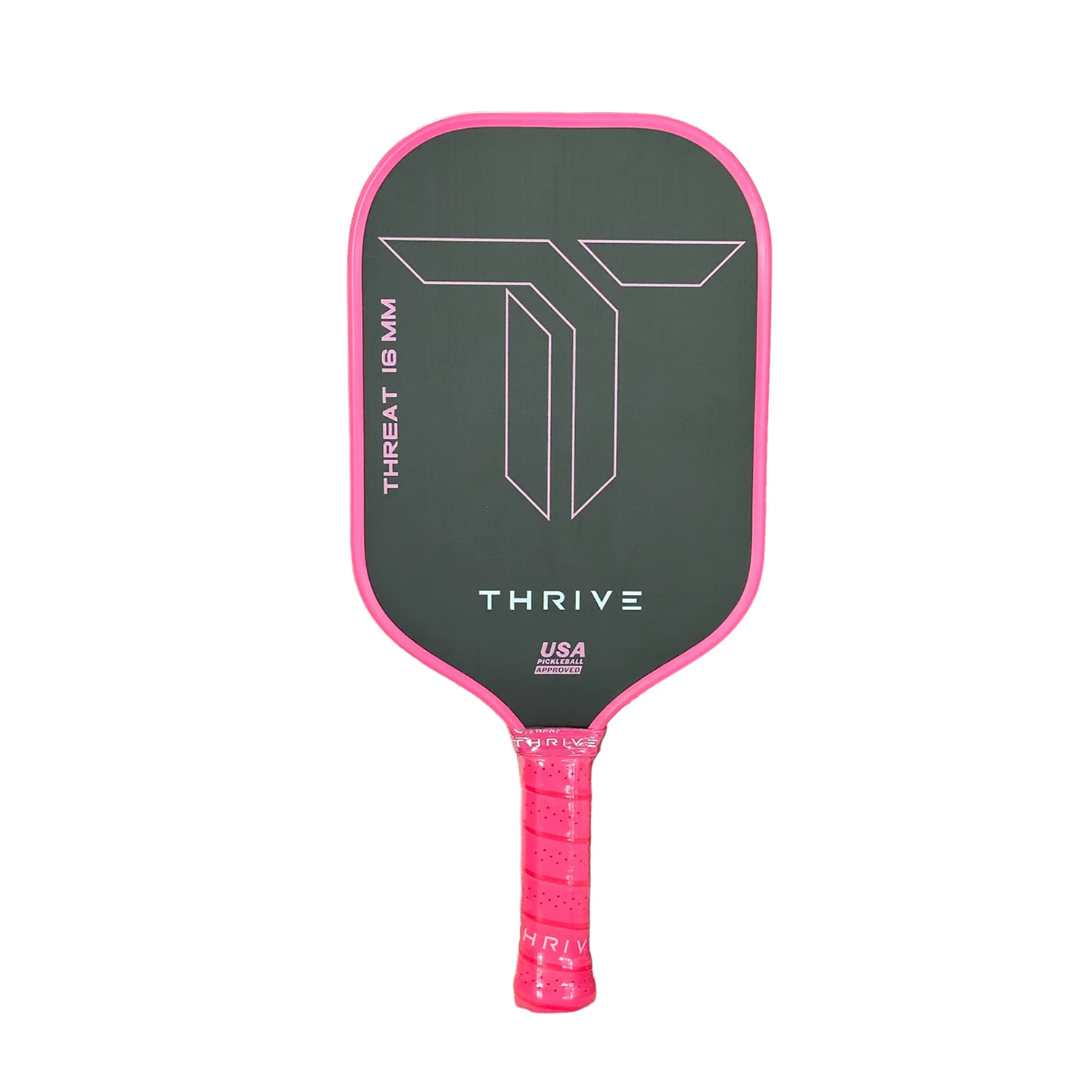 AMENAZA 16 (ROSA) Incluye tarjeta de peso personalizada, funda para pala, borrador para pala y plomos.