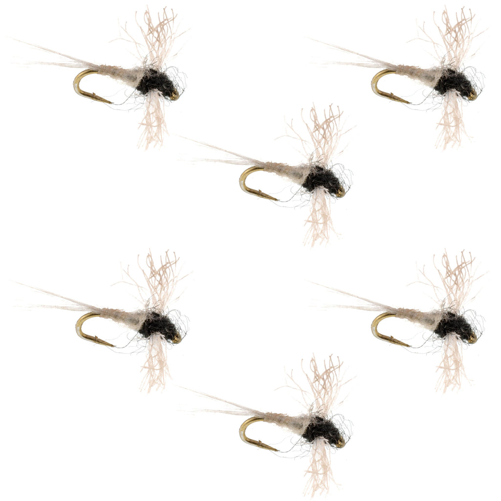 Z-Lon Wing Trico Spinner Kapok Body Hook 6 Flies Size 22