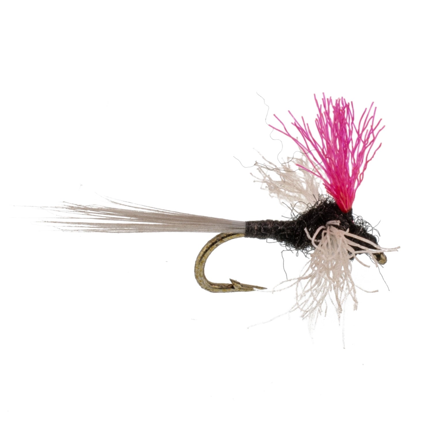 3 Pack Trico Spinner High Visibility Pink Post Flies Hook Size 18