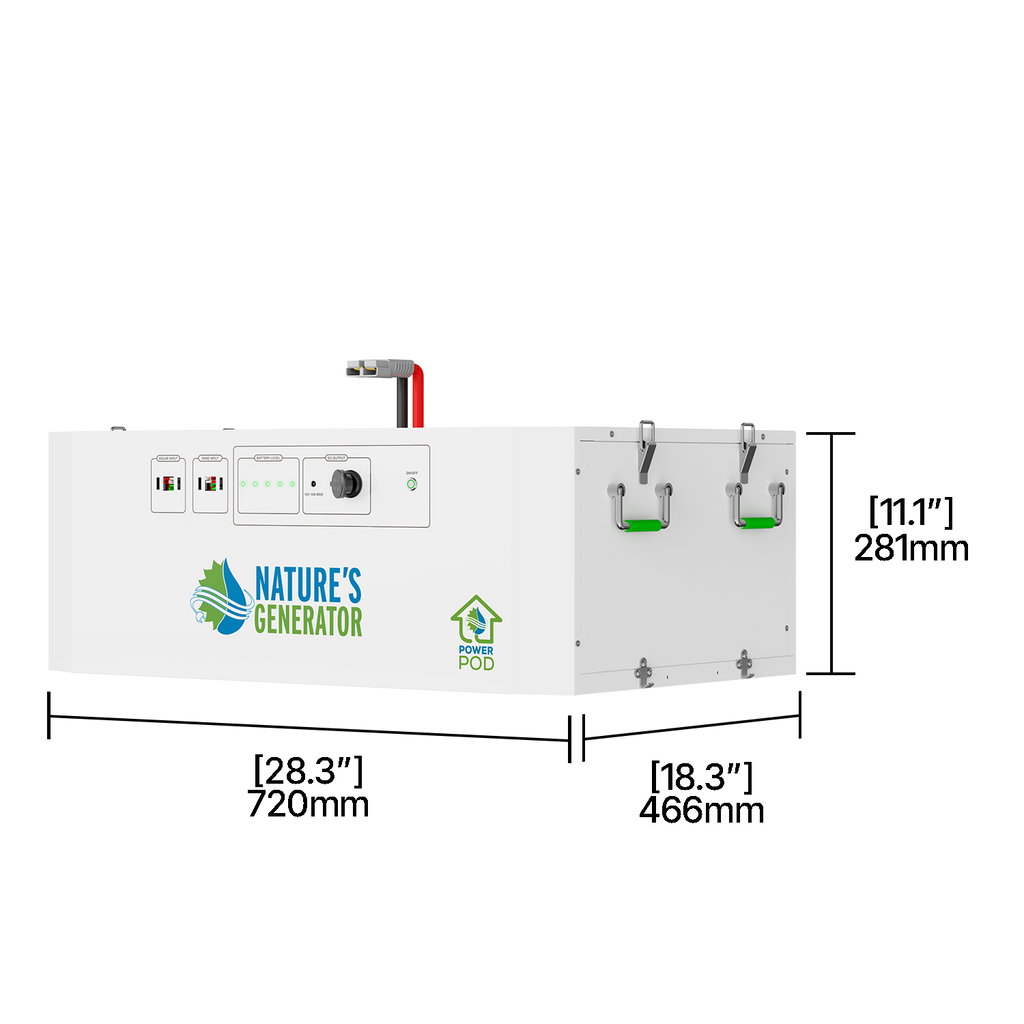 Generador solar Powerhouse V2 e interruptor de transferencia