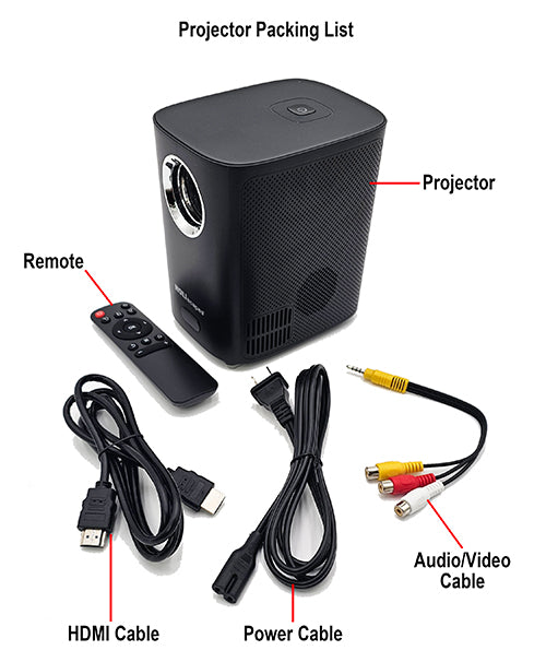 HoliScapes® USB Projector Kit - Spooky Halloween Hollusion + Projector + 5.5 ft x 9 ft Projection Screen