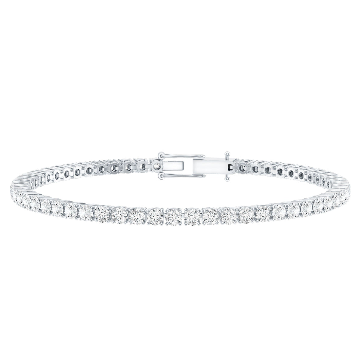 Certified Lab Grown Classic Round Diamond Tennis Bracelet