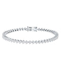 Lab Grown Diamond Heart Tennis Bracelet for Wedding
