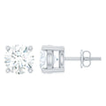Minimalist Sterling Silver Moissanite Stud Earrings