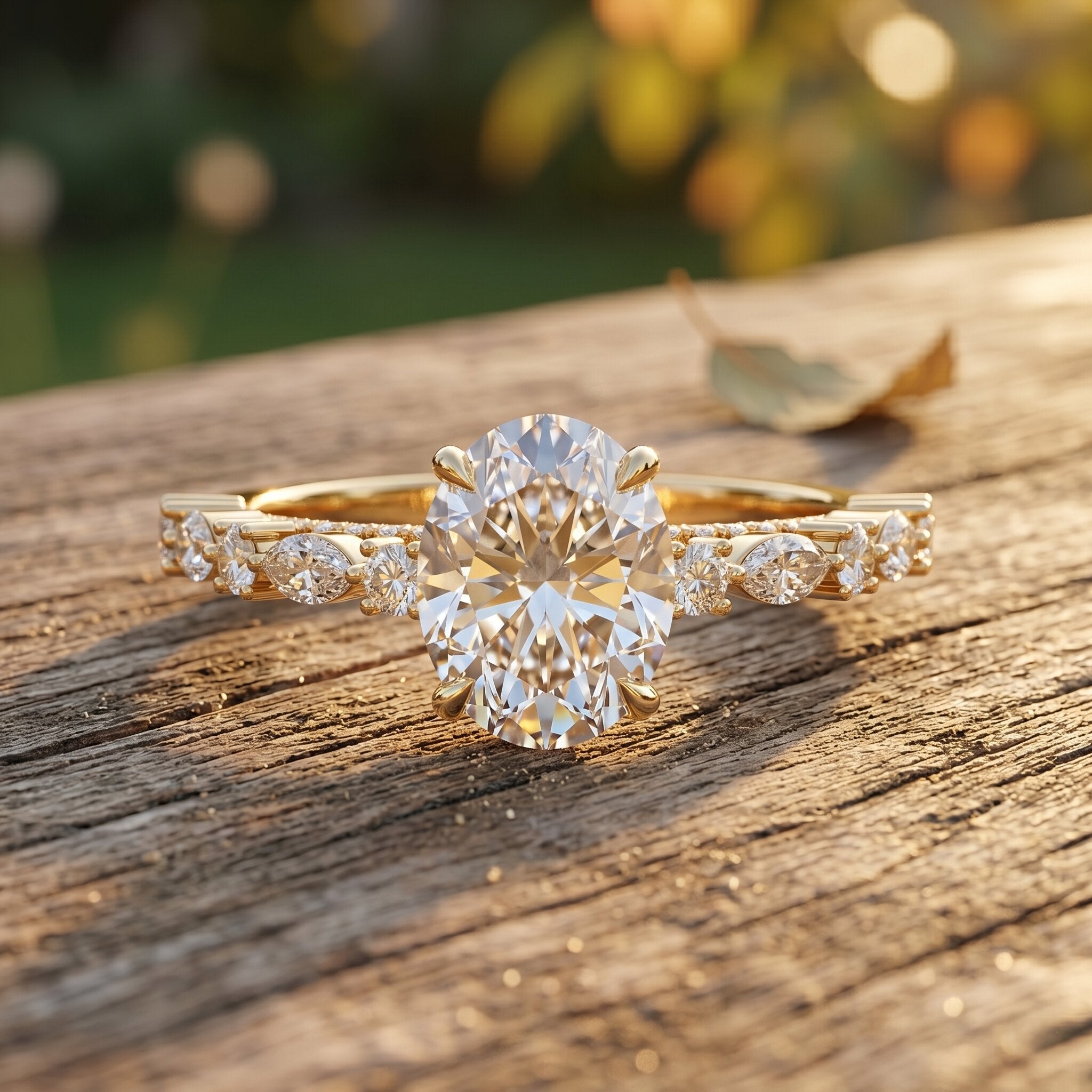 2 Carat Oval Lab Grown Diamond Engagement Ring with IGI Certificate