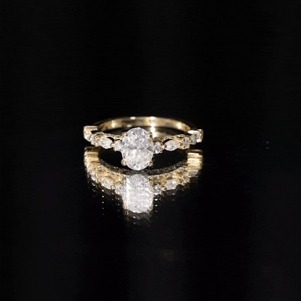 1.2 Carat IGI Certified Oval Cut Lab Grown Diamond Solitaire Engagement Ring